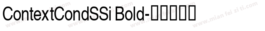 ContextCondSSi Bold字体转换